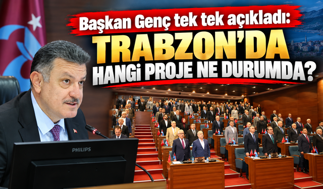 Trabzon’da projeler peş peşe geliyor: Genç takvimi açıkladı