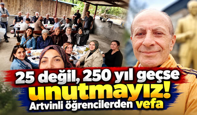 25 yıl sonra öğretmenlerine unutulmaz vefa örneği