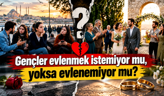 Gençler evlilikten kaçmıyor:Asıl neden başka