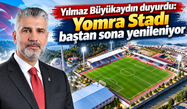 Yomra Stadı’nda yeni dönem:Kapsamlı yenileme başlıyor