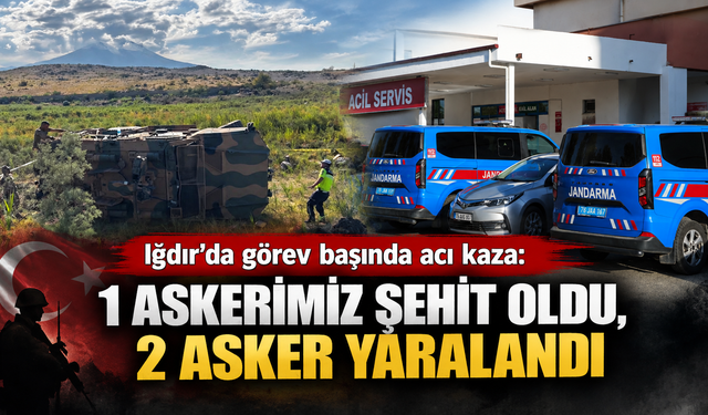 Devriye görevi faciayla sonuçlandı:1 şehit, 2 yaralı