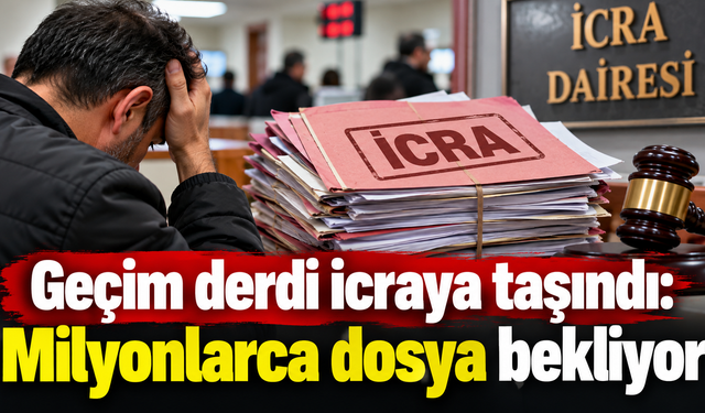 İcra dairelerinde dosya seli: 26,3 milyonu geçti!