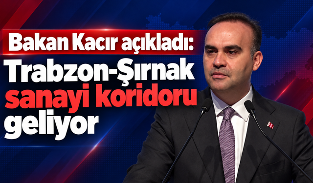 Sanayide yeni rota: Trabzon-Şırnak hattı