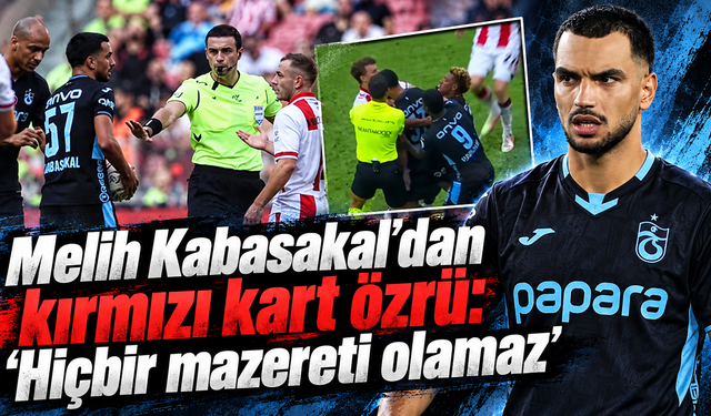 Trabzonsporlu Melih Kabasakal’dan camiaya özür