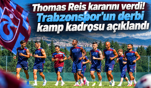 Trabzonspor’da kritik derbi öncesi Reis’in tercihleri belli oldu!