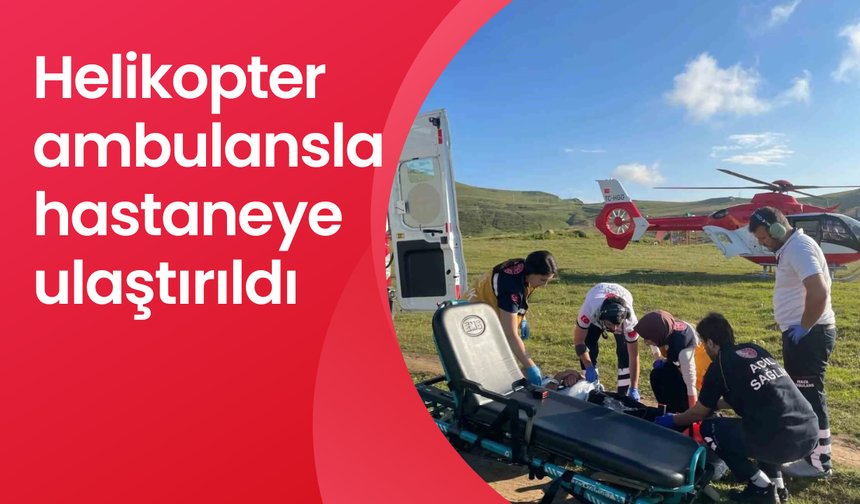 Beypınarı Yaylası’nda düşerek yaralandı