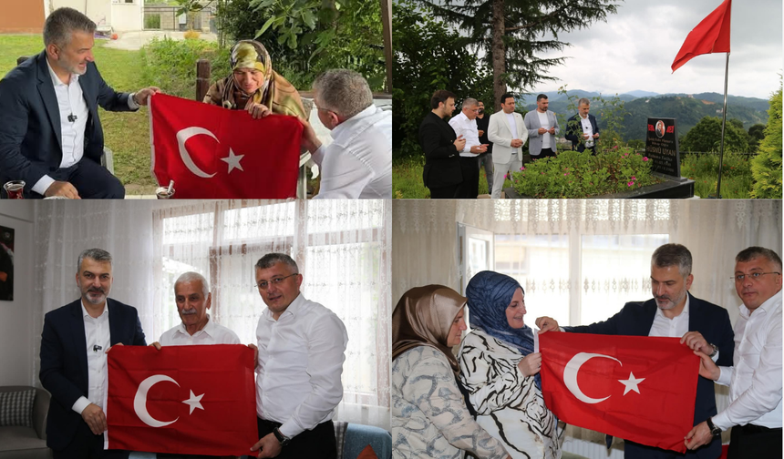 Dr. Sezgin Mumcu’dan Of’ta şehit ailelerine vefa ziyareti