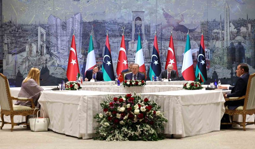 Türkiye-İtalya ve Libya arasında üçlü zirve sona erdi