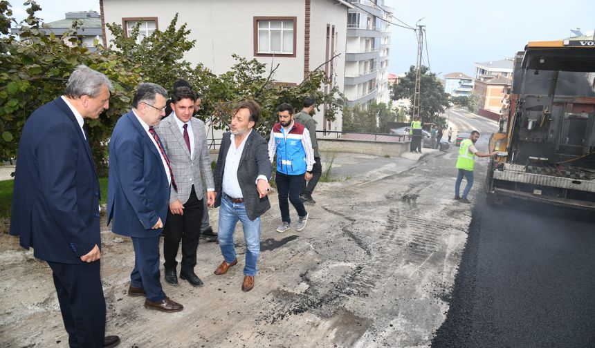 Başkan Genç, Ortahisar’da devam eden asfaltlama çalışmalarını yerinde inceledi