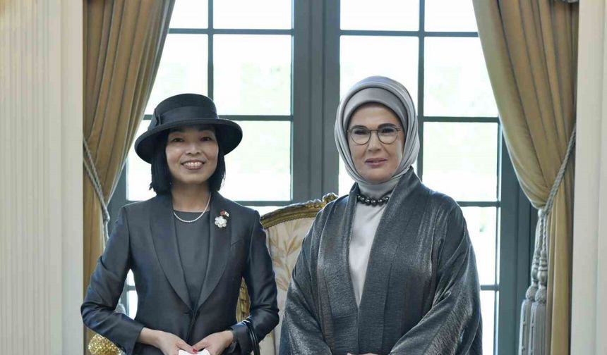 Emine Erdoğan, Japonya Altes Prensesi Mikasa ile görüştü