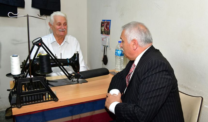 Vali Aziz Yıldırım’dan terzi esnafa ziyaret