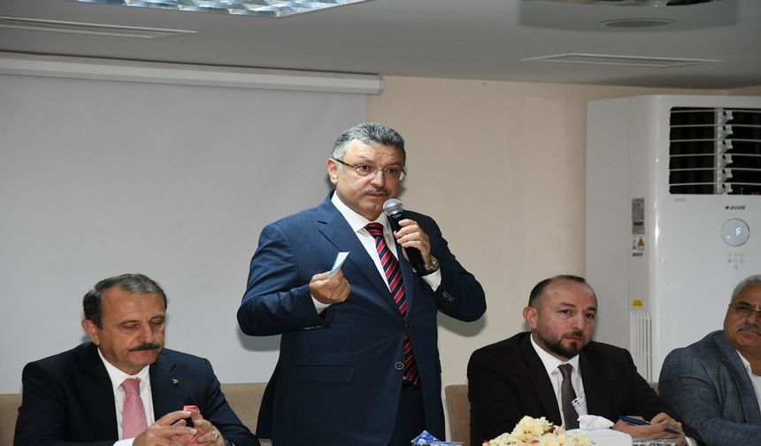 Başkan Genç ,Vakfıkebir'de muhtarlarla istişare toplantısına katıldı