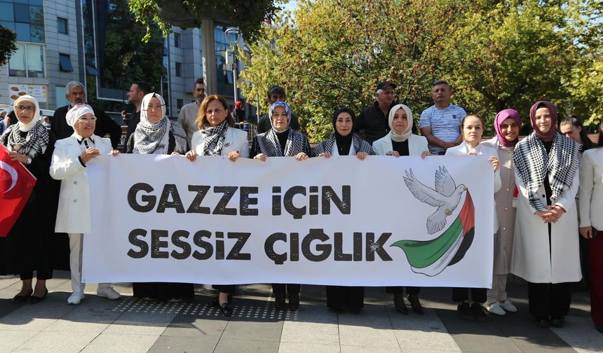 81 İlde Kadınlardan Gazze İçin Sessiz Çığlık: “Barış Kadınla Mümkün!”