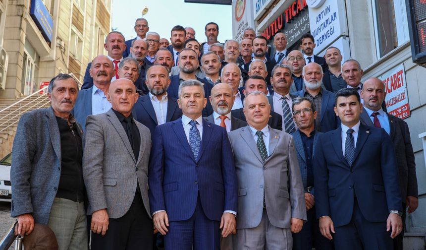 Artvin Valisi Ergün;  "Muhtarlarımız devletimizin vatandaşımıza ulaşan kılcal damarlarıdır”