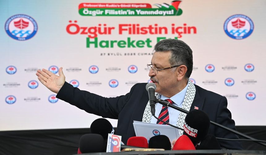 Trabzon Büyükşehir Belediyesi'nden 'Gazze' için yardım seferberliği