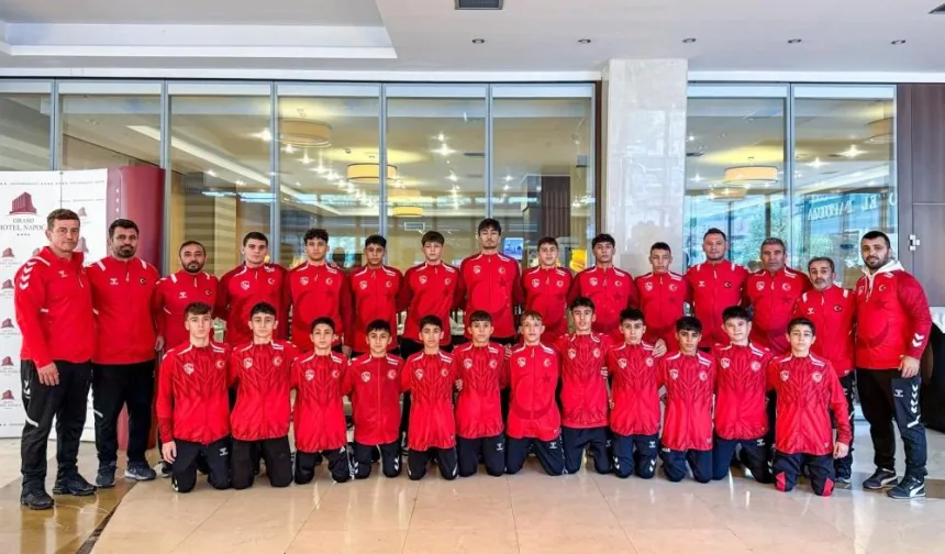 U15 Güreş Milli Takımları, Balkan Şampiyonası’na katılmak üzere Cluj Napoca'da