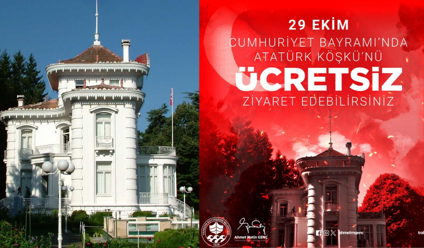 Atatürk Köş'ü Cumhuriyet Bayramı'nda ücretsiz ziyarete açılacak