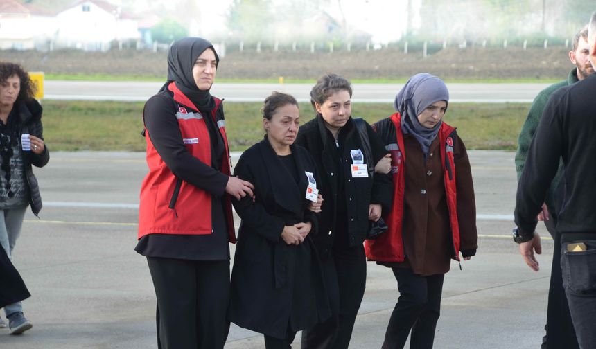 Şehit Nuri Özcan’ın naaşı Zonguldak Havalimanı’nda karşılandı