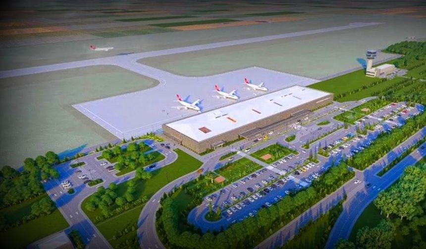 Bayburt-Gümüşhane Havalimanı’nda üstyapı çalışmaları sürüyor