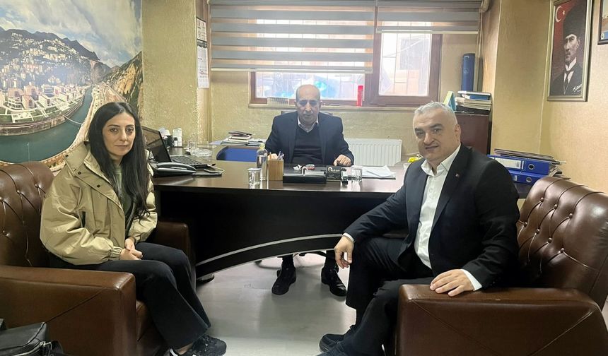 Trabzon Artvinliler Derneği Başkanı Ahmet Külekçi’den AGC Başkanı Zeki Alkan’a ziyaret