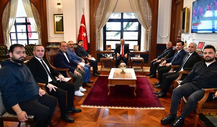 Uzungöl heyeti Vali Yıldırım'ı ziyaret etti