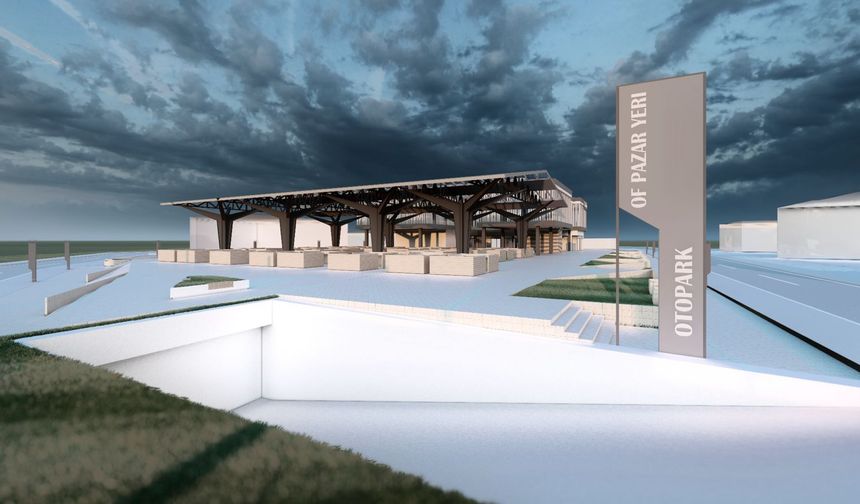 Büyükşehir'denOf'a modern pazar yeri ve otopark