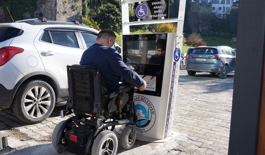 Engelli araç istasyonu kuruldu