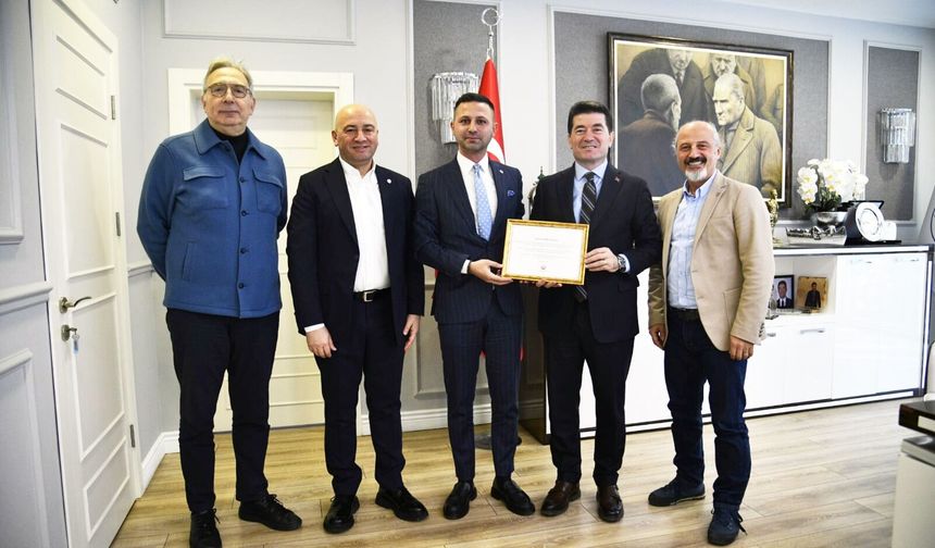 TEV'den Başkan Kaya'ya eğitime destek teşekkürü