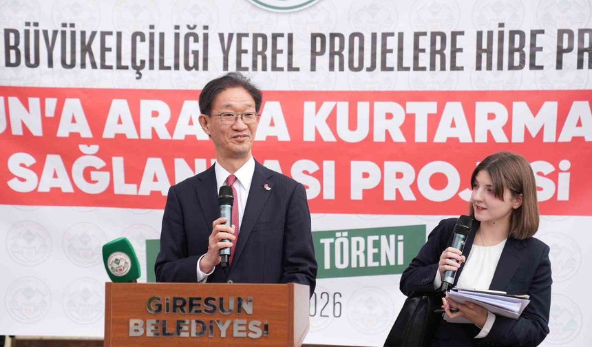 Japonya'dan Giresun Belediyesi'ne kurtarma aracı desteği