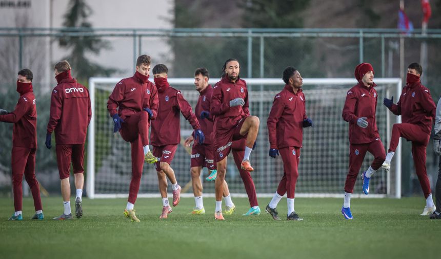 Trabzon Trabzonspor yeni yılın ilk antrenmanını yaptı
