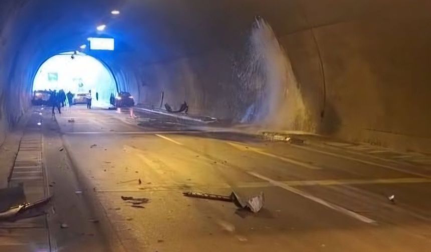 Araklı Tüneli'nde kaza: 4 yaralı