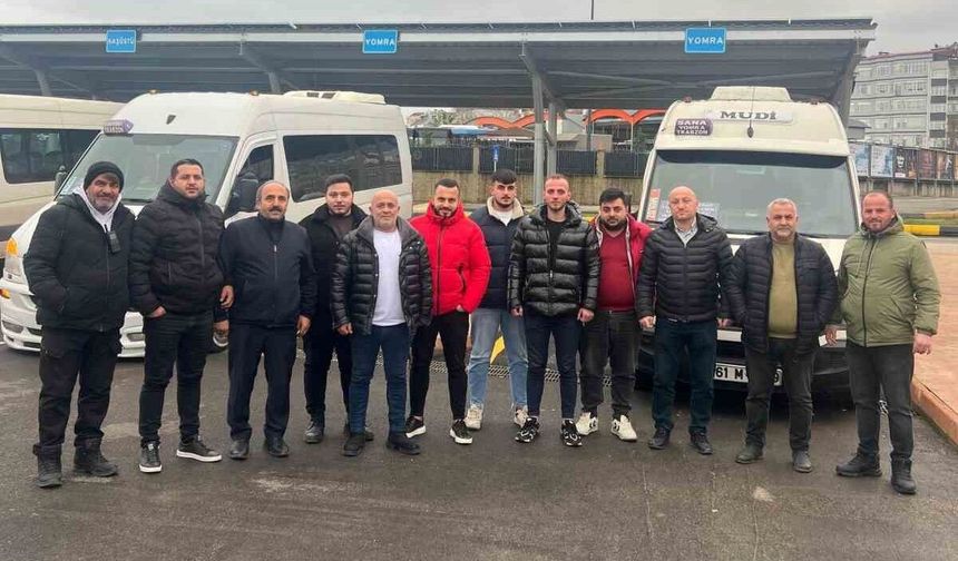 Yomra Minibüs Durağı'ndan Başkan Genç'e teşekkür