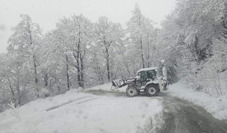 Trabzon'da 19 mahalle yolu kar nedeniyle ulaşıma kapandı