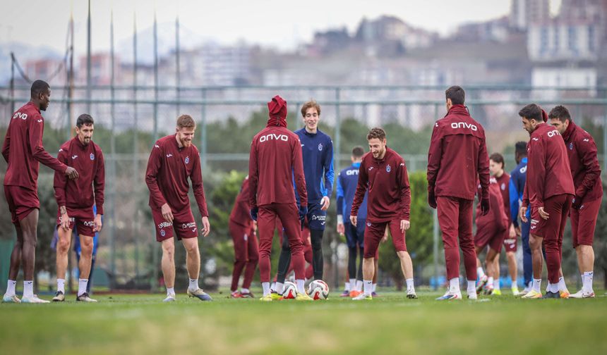 Trabzonspor'da Fenerbahçe maçı hazırlıkları tamam