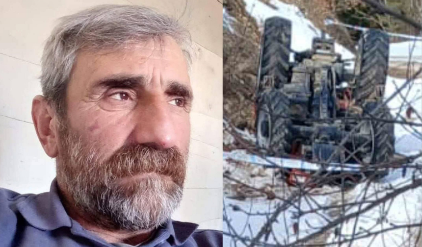 Traktör devrildi,köy muhtarı hayatını kaybetti