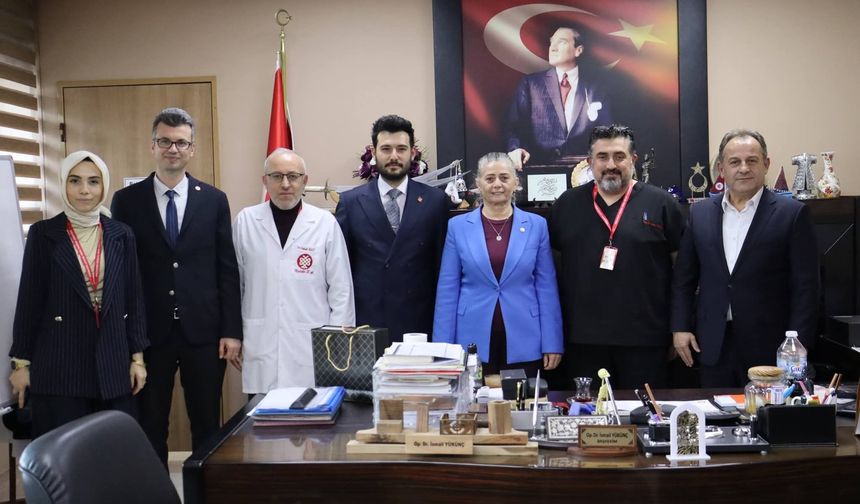 CHP heyetinden Haçkalı Baba Devlet Hastanesi’ne ziyaret