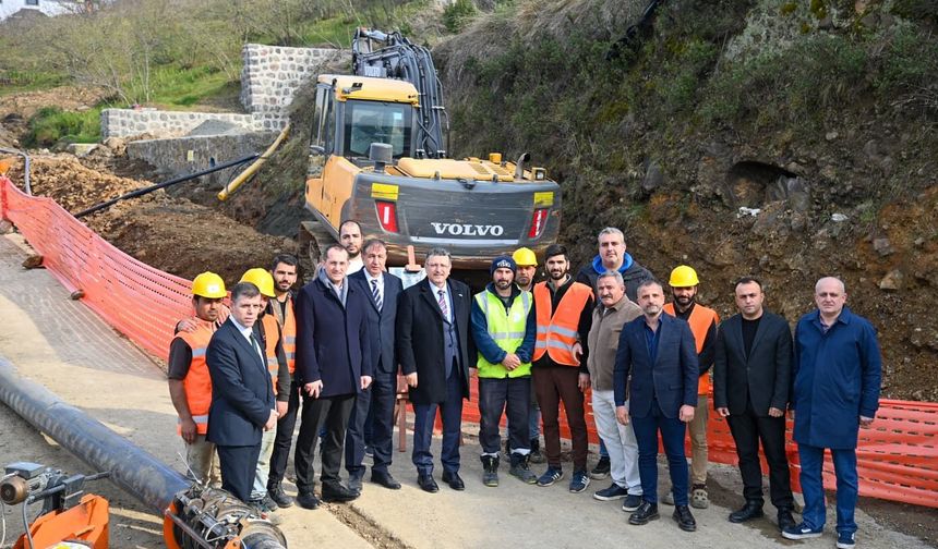Akçaabat'ta içme suyu altyapısı güçleniyor