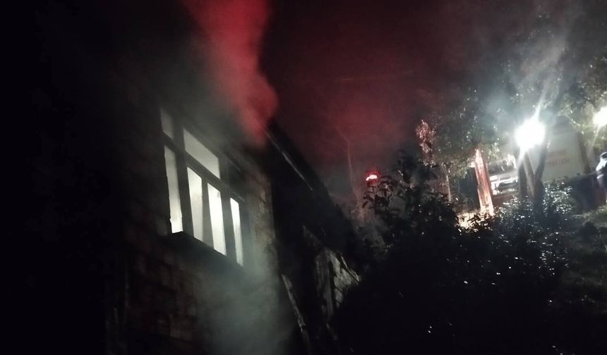 Maçka’da ev yangını: 1 ölü