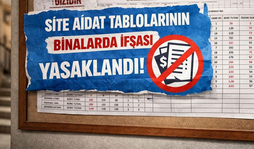 Aidat borcunu panoya asan yandı: Yeni düzenleme yürürlükte
