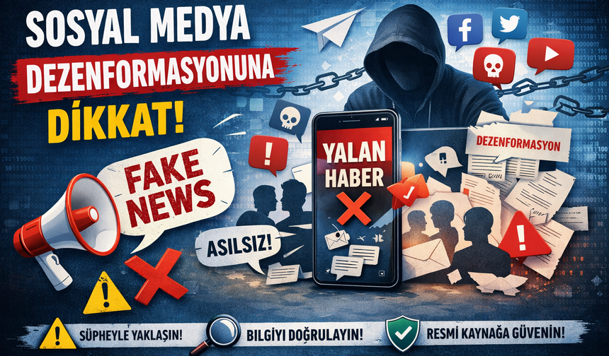 81 ilde sosyal medyada halkı yanıltıcı bilgiyi alenen yayan kişiler hakkında adli işlem başlatıldı
