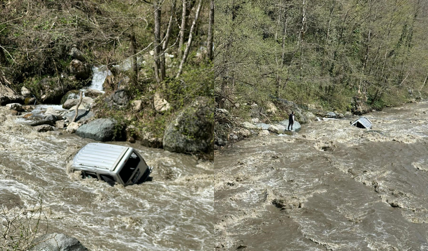Otomobil dereye uçtu: 1 kişi hayatını kaybetti