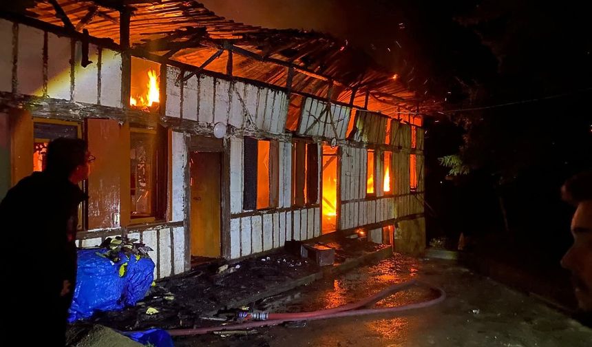 Hayrat’ta yangın faciası:1 kişi hayatını kaybetti