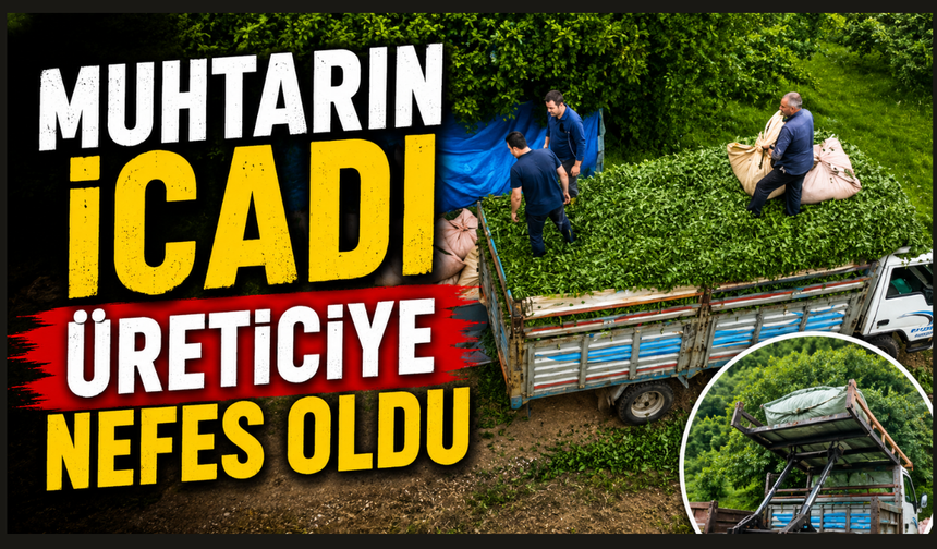 Muhtarın icadı üreticinin yükünü hafifletti