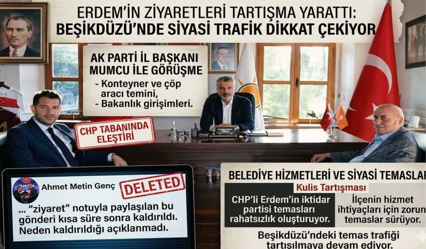 Beşikdüzü’nde siyasi trafik dikkat çekiyor: Erdem’in ziyaretleri tartışma yarattı