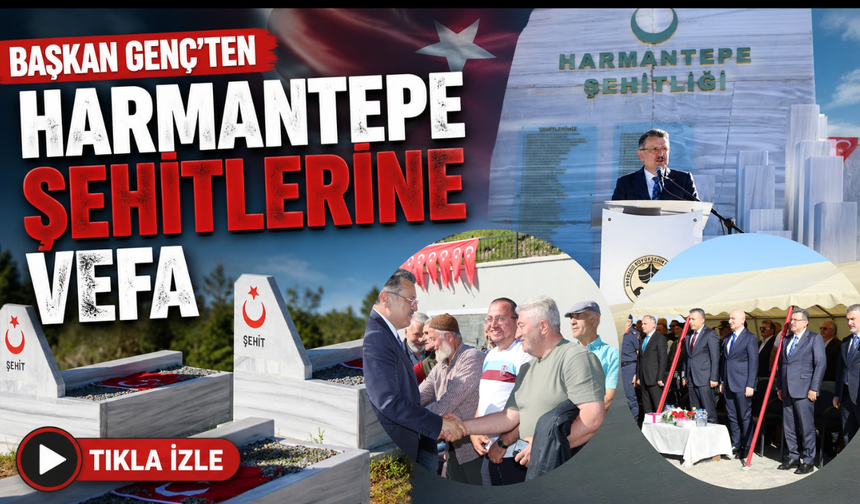 Şehitlere vefa, Harmantepe'ye yeni yol