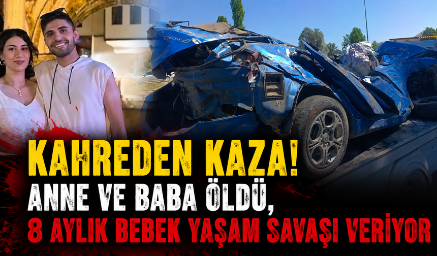Bariyerlere çarpıp takla attı! Genç ailenin yolculuğu faciayla sonuçlandı