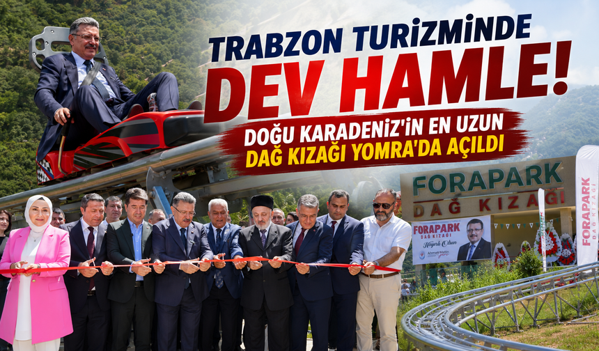 Trabzon'da turizmde yeni dönem! Dev dağ kızağı tesisi açıldı