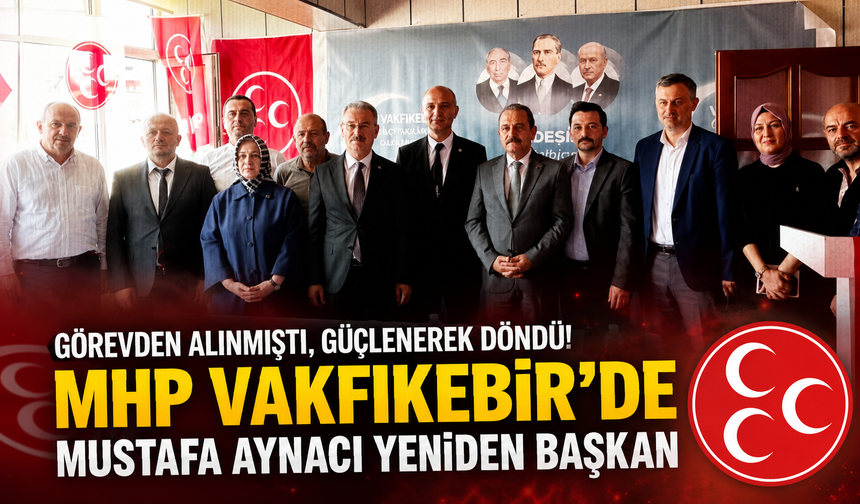 Vakfıkebir'de tek aday,tek sonuç! Mustafa Aynacı yeniden İlçe Başkanı