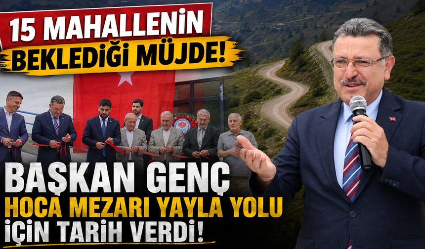 Maçka'nın yayla yolu sil baştan! Başkan Genç takvimi açıkladı