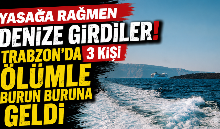 Trabzon'da dalgalar can aldırıyordu! 1 kişinin durumu kritik
